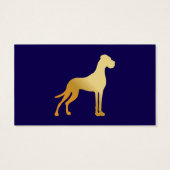 Elegante silhouet van een Deense dog  (裏面)