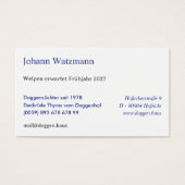 Elegante silhouet van een Deense dog  (正面)