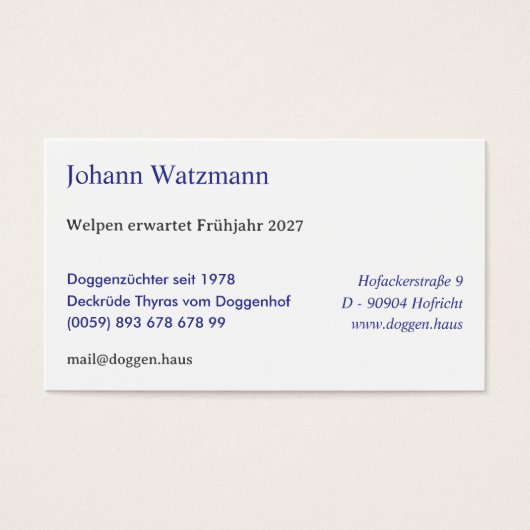 Elegante silhouet van een Deense dog  (正面)