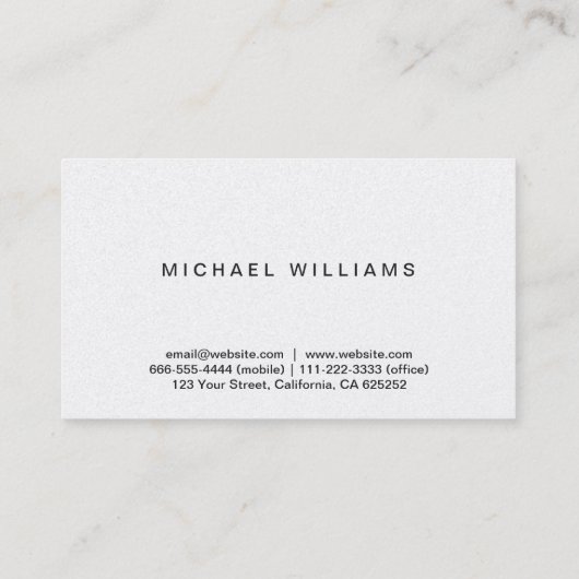 Elegante simple profesión psicólogo verde claro 名刺 (裏面)