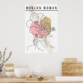Elegante Visionen - Modern Woman Kunstposter ポスター (キッチン)