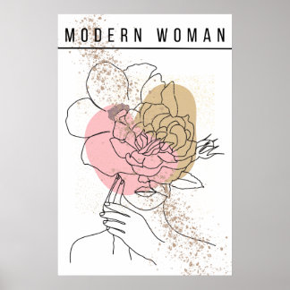 Elegante Visionen - Modern Woman Kunstposter ポスター