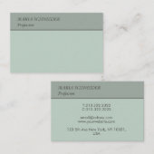 Elegante Visitenkarte für Frauen 名刺 (正面/裏面)