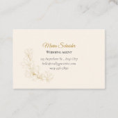 Elegante Visitenkarte in Rosa & Gold 名刺 (裏面)