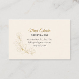 Elegante Visitenkarte in Rosa & Gold 名刺