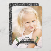 Elegante Weihnachtsfotokarten シーズンカード (正面/裏面)