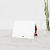 Elegante Weihnachtskarte im Querformat – Festlich サンキューカード (裏面)