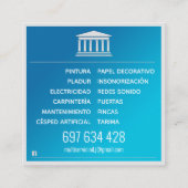 Elegante  y bellísima tarjeta de presentación. コーリングカード (裏面)