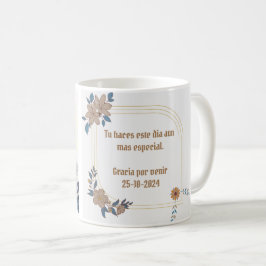Elegante y Personalizada para Celebrar su boda コーヒーマグカップ