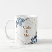 Elegante y Personalizada para Celebrar su boda  コーヒーマグカップ (左)