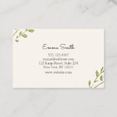 Eleganter Blumenkranz 名刺 (裏面)