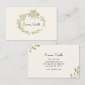 Eleganter Blumenkranz 名刺 (正面/裏面)