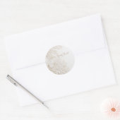 Eleganter Papercut Schmetterling mit Blumenrahmen ラウンドシール (封筒)