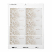 Eleganter Papercut Schmetterling mit Blumenrahmen ラベル (フルシート)