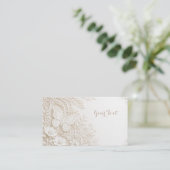 Eleganter Papercut Schmetterling mit Blumenrahmen 名刺 (スタンド正面)