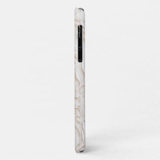 Eleganter Papercut Schmetterling mit Blumenrahmen Case-Mate iPhoneケース (裏面/左)