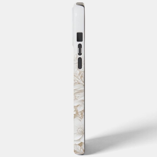 Eleganter Papercut Schmetterling mit Blumenrahmen Case-Mate iPhoneケース (裏面 / 左)