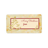 eleganter Weihnachtsbaum ラベル (正面)