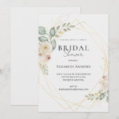 Elegantes Brautparty Boho Einladung 招待状 (正面/裏面)