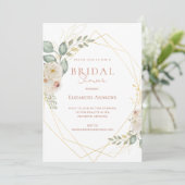 Elegantes Brautparty Boho Einladung 招待状 (スタンド正面)