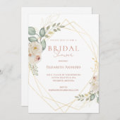 Elegantes Brautparty Boho Einladung 招待状 (正面/裏面)
