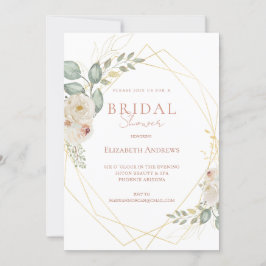 Elegantes Brautparty Boho Einladung 招待状