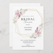 Elegantes Brautparty Boho Einladung 招待状 (正面/裏面)