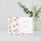 Elegantes Briefpapier mit Kirschblüten und Herzen ポストカード (スタンド正面)
