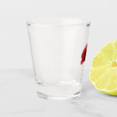 Elegantes Mohnblumen Glaswaren ショットグラス (左)