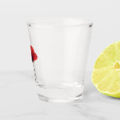 Elegantes Mohnblumen Glaswaren ショットグラス (右)