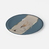 Elegantes Pappgeschirr mit edlem Pferdemotiv ペーパープレート (アングル)