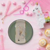 Elegantes Pappgeschirr mit edlem Pferdemotiv ペーパープレート (パーティー)