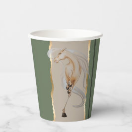 Elegantes Pappgeschirr mit edlem Pferdemotiv 紙コップ