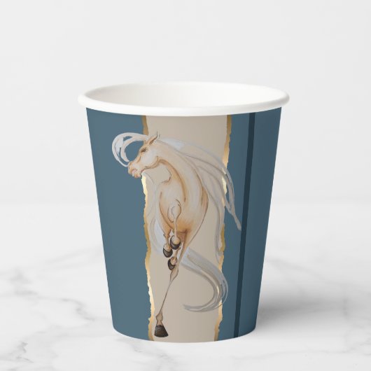 Elegantes Pappgeschirr mit edlem Pferdemotiv 紙コップ (正面)