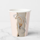 Elegantes Pappgeschirr mit edlem Pferdemotiv 紙コップ (正面)