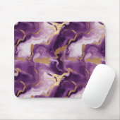 Elegantes vetas doradas y moradas マウスパッド (マウス)