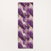 Elegantes vetas doradas y moradas ヨガマット (裏面)