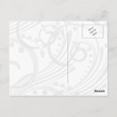 elegantly dressed ballerina in ivory ポストカード (裏面)