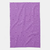 Elegantly Trippy Lines and Shapes Pattern キッチンタオル (縦)