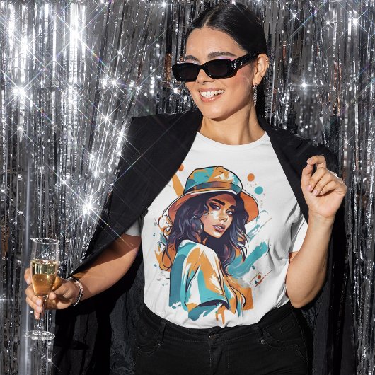 Eleganz in Pop Art - Die Verführung der Farben Tシャツ