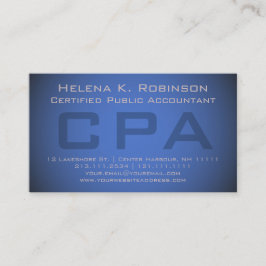 Elegentの青い会計士CPAの財務顧問 名刺