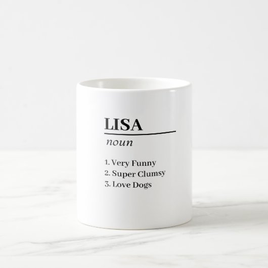 Elegent名パーソナライズされた前定義ギフトマグ コーヒーマグカップ (中央)