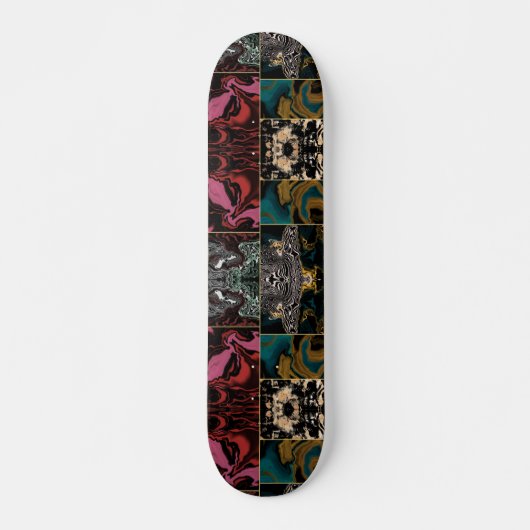 Elegent抽象芸術MARBLEパターン スケートボード (正面)