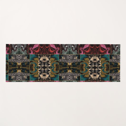 Elegent Abstract MARBLE Pattern ヨガマット (正面(横))