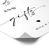 Elegent Cards and Gift Favorのテーブ結婚ル記号 ポスター (角)