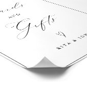 Elegent Cards and Gift Favorのテーブ結婚ル記号 ポスター (角)