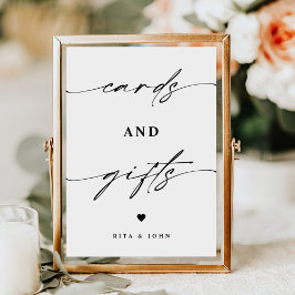 Elegent Cards and Gift Favorのテーブ結婚ル記号 ポスター