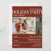 Elegent Green Magazine Cover Christmasパーティー シーズンカード (正面)