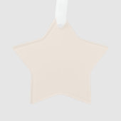 Elegent Minimal Baby Name Script & Birth Stats  オーナメント (裏面)