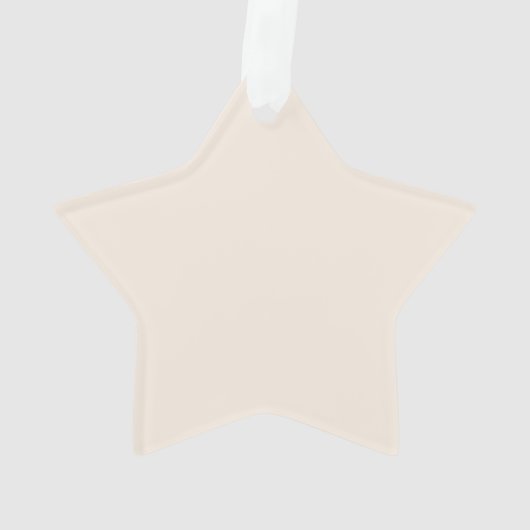 Elegent Minimal Baby Name Script & Birth Stats オーナメント (裏面)